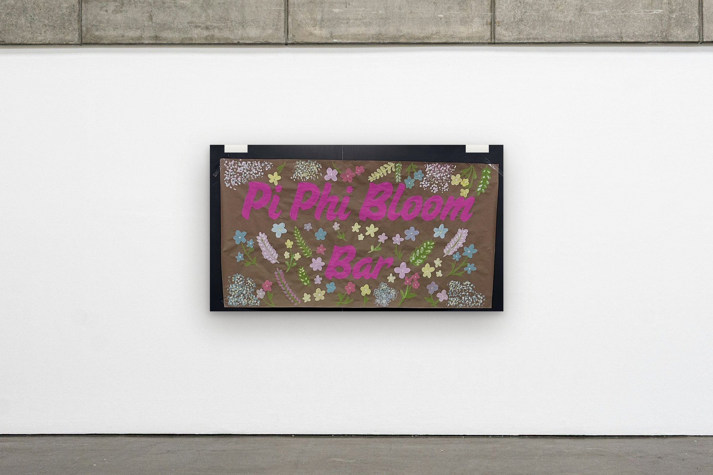 Bloom Bar hung on a gallery wall