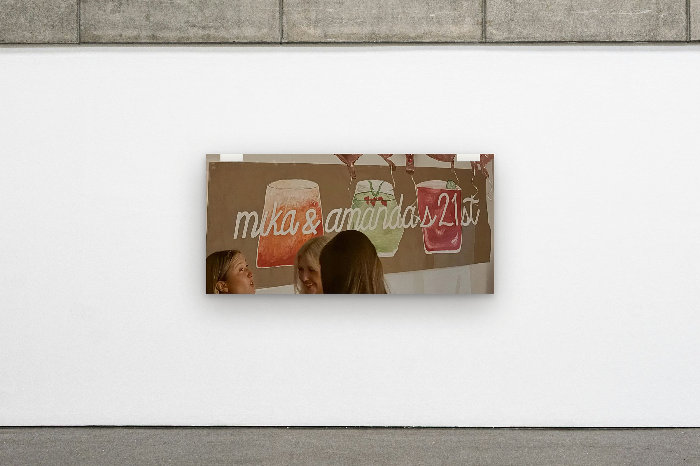 Mika & Amanda hung on a gallery wall